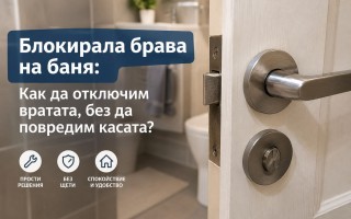 Блокирала брава на баня: Как да отключим вратата, без да повредим касата?